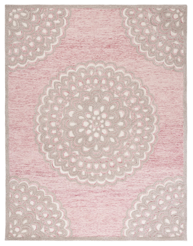 Safavieh Metro Met901U Dark Pink/Ivory Rug.