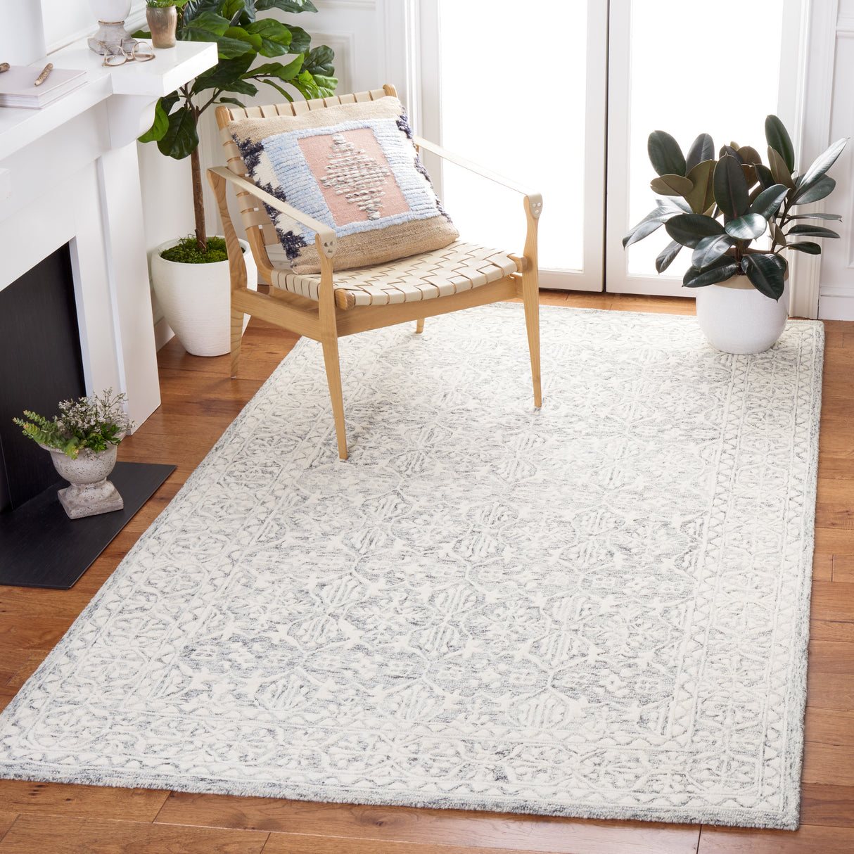 Safavieh Metro Met903F Grey/Ivory Rug.