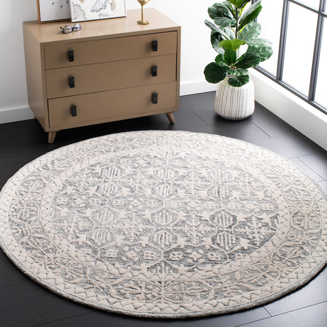 Safavieh Metro Met903H Dark Grey/Ivory Rug.