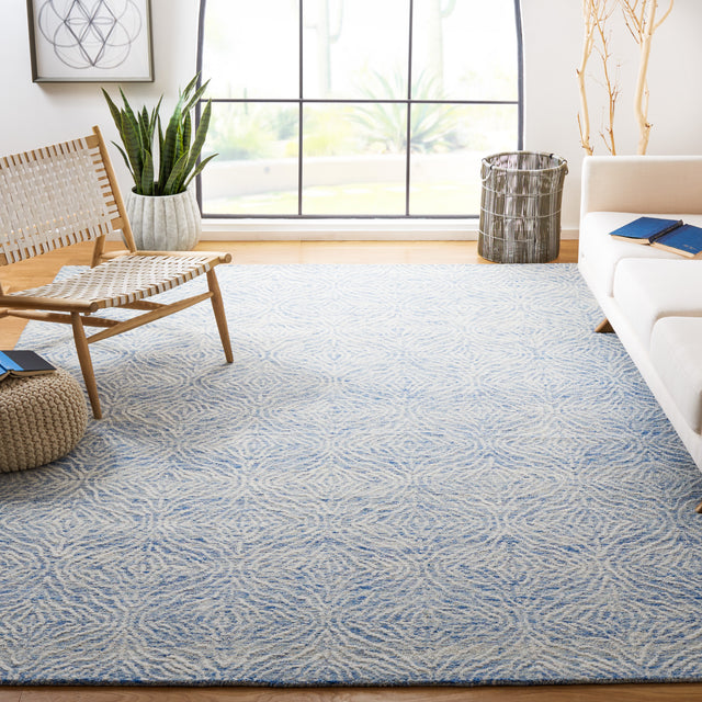 Safavieh Metro Met904M Blue/Ivory Rug.
