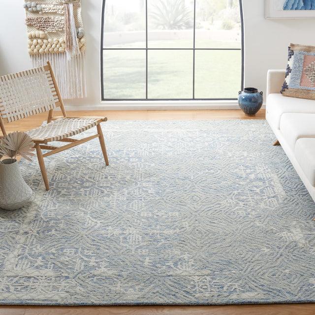 Safavieh Metro Met905M Blue/Ivory Rug.