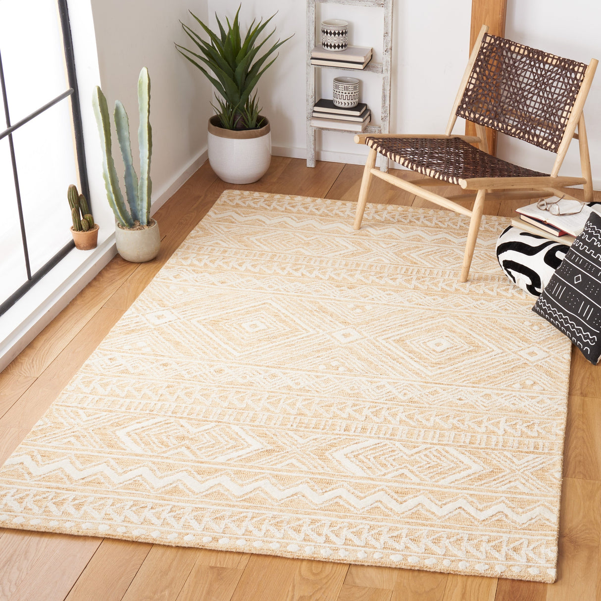 Safavieh Metro Met906D Gold/Ivory Rug.