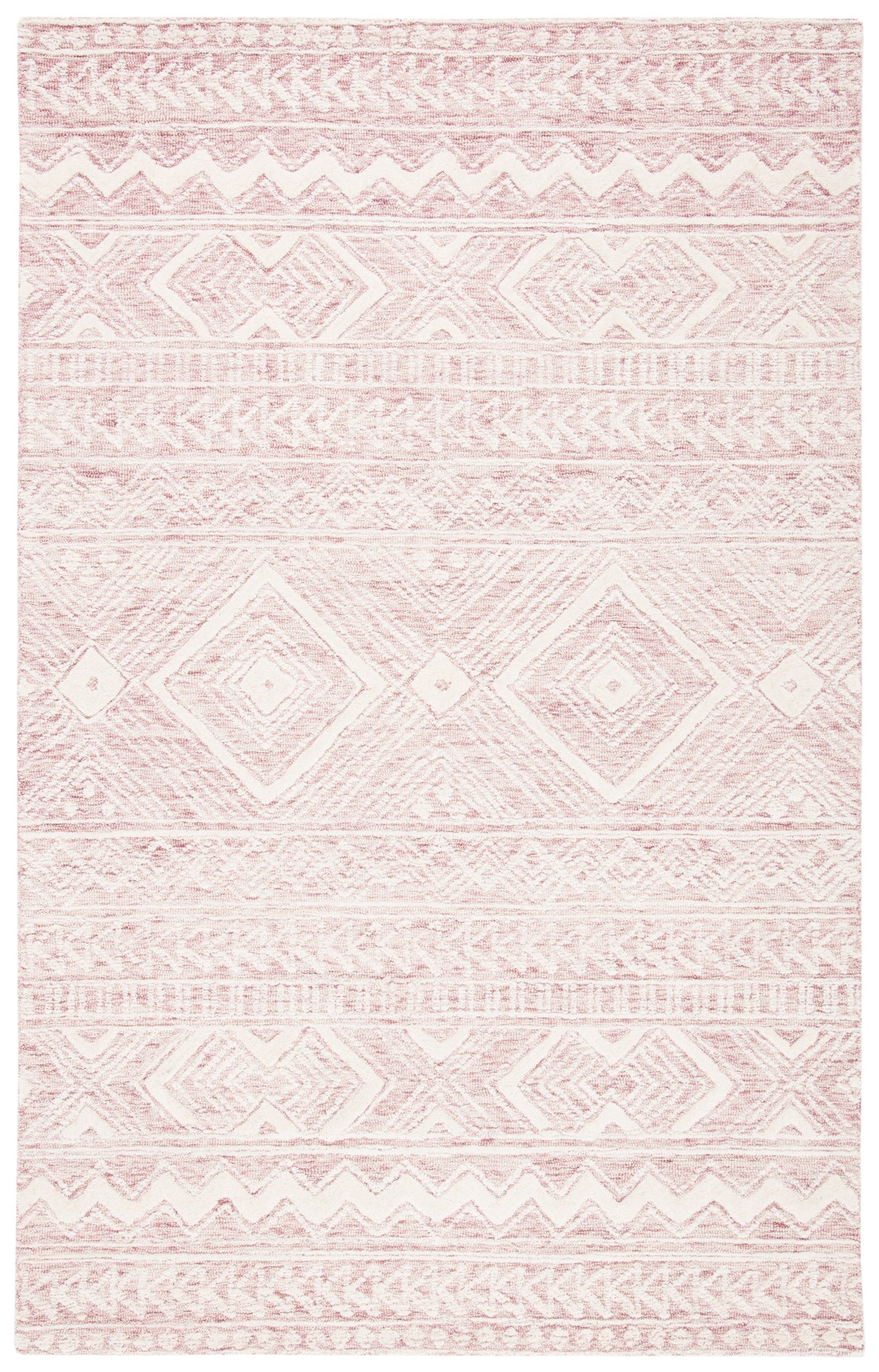 Safavieh Metro Met906U Dark Pink/Ivory Rug.