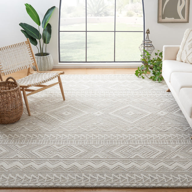 Safavieh Metro Met908G Grey/Ivory Rug.