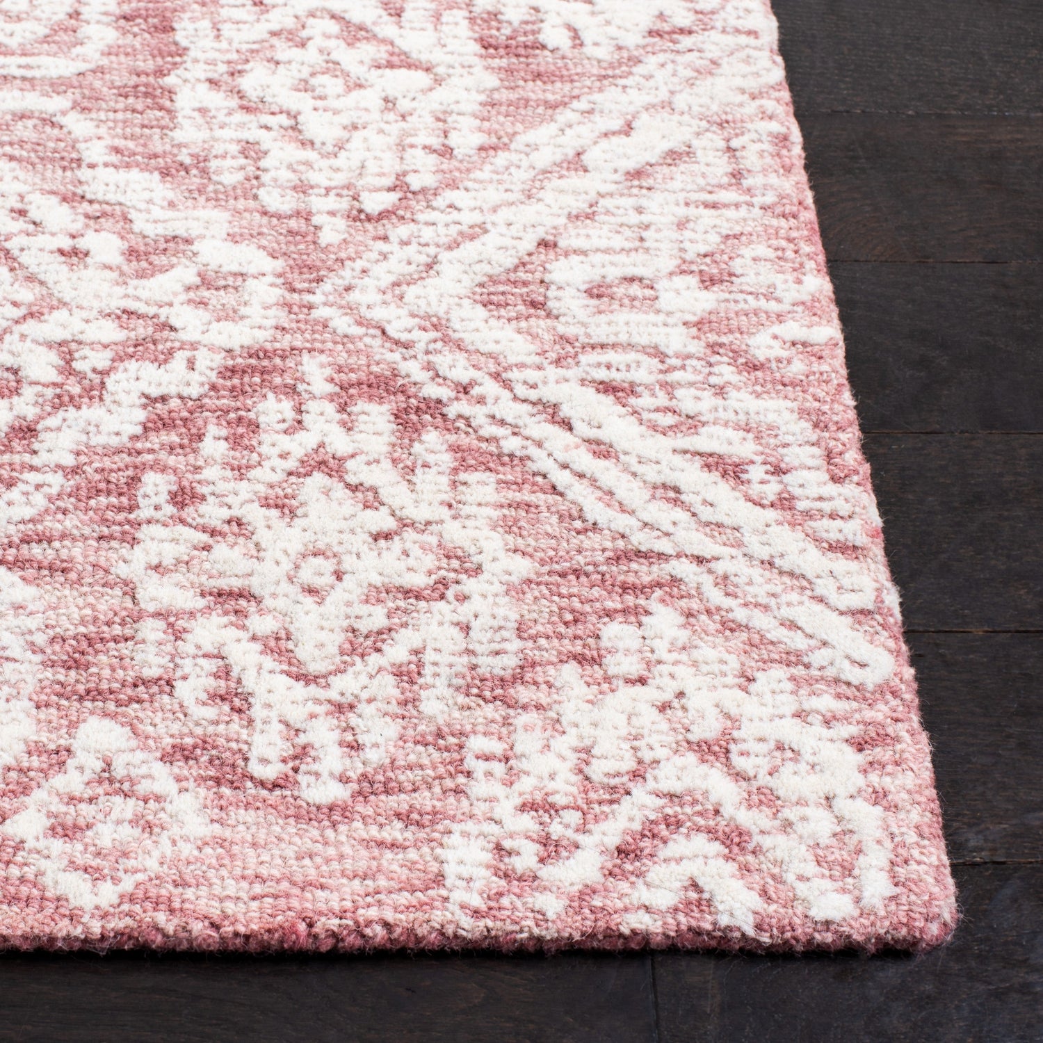 Safavieh Metro Met987U Dark Pink/Ivory Rugs.