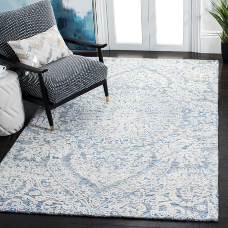 Safavieh Metro Met993M Blue/Ivory Rugs.
