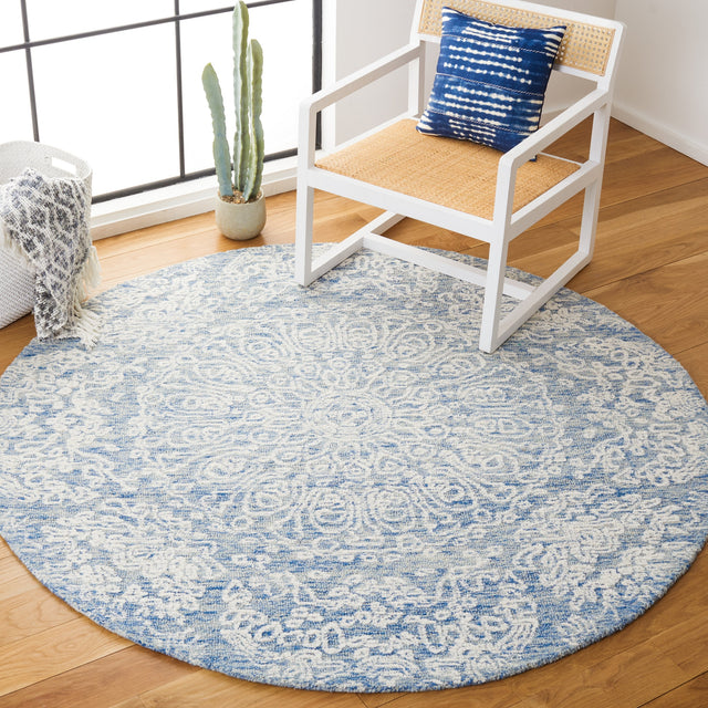 Safavieh Metro Met993M Blue/Ivory Rugs.