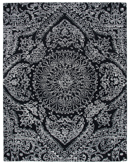 Safavieh Metro Met993Z Black/Ivory Rugs.