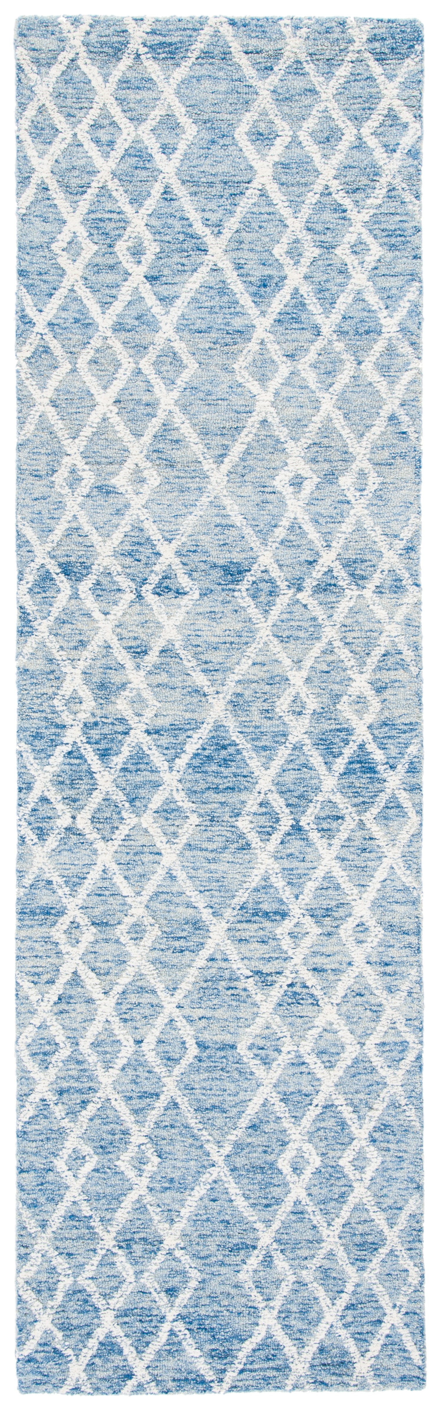 Safavieh Metro Met994M Blue/Ivory Rugs.