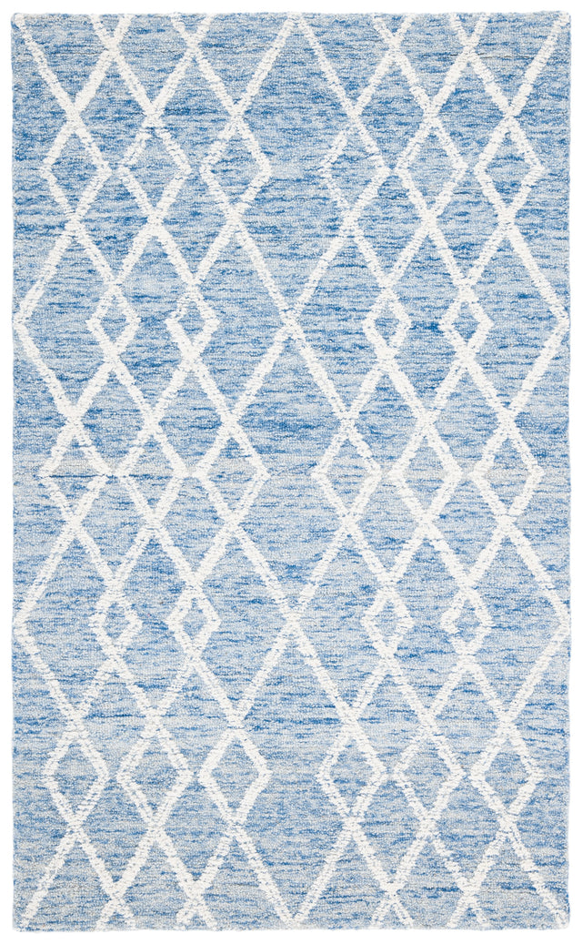 Safavieh Metro Met994M Blue/Ivory Rugs.