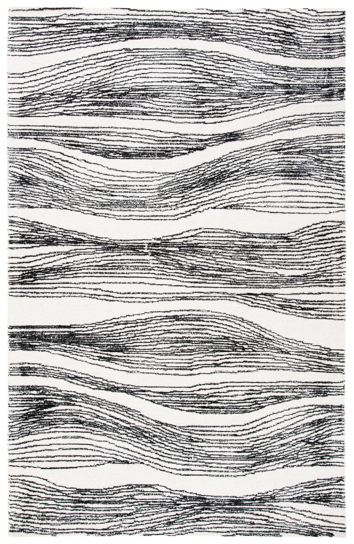 Safavieh Metro Met995B Ivory/Black Rugs.