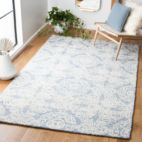 Safavieh Metro Met997M Blue/Ivory Rugs.