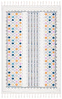 Safavieh Moroccan Fringe Shag Mfg102A Ivory/Grey Rugs.