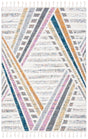Safavieh Moroccan Fringe Shag Mfg112A Ivory/Grey Rugs.