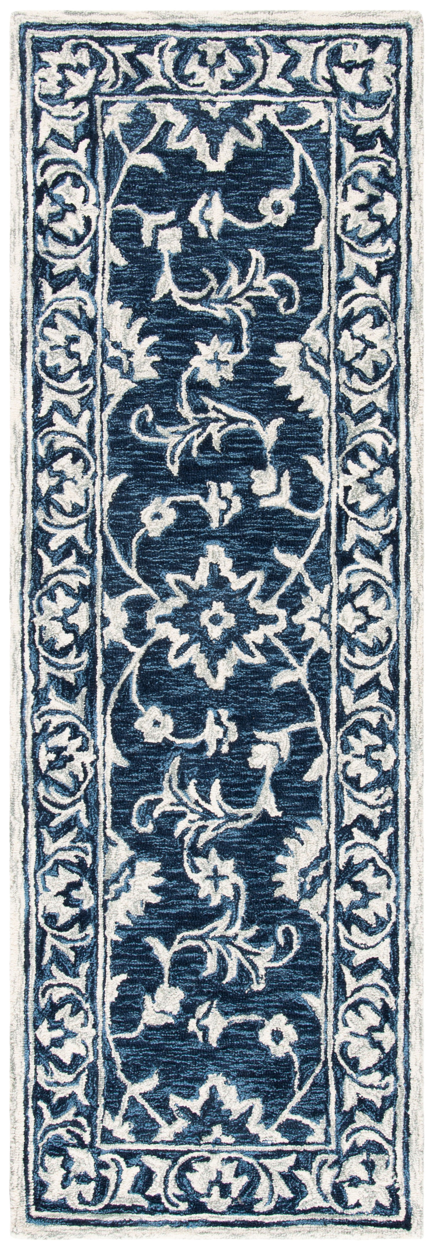 Safavieh Micro-Loop Mlp160N Navy/Taupe Rugs.