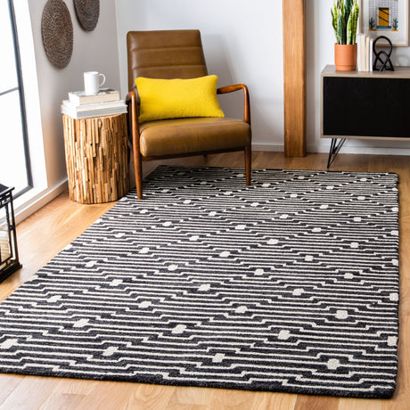 Safavieh Micro-Loop Mlp166H Charcoal/Ivory Rugs.