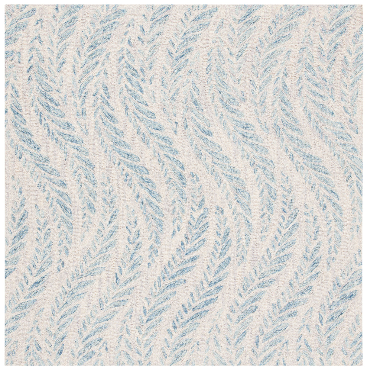 Safavieh Micro-Loop Mlp170A Ivory/Blue Rugs.