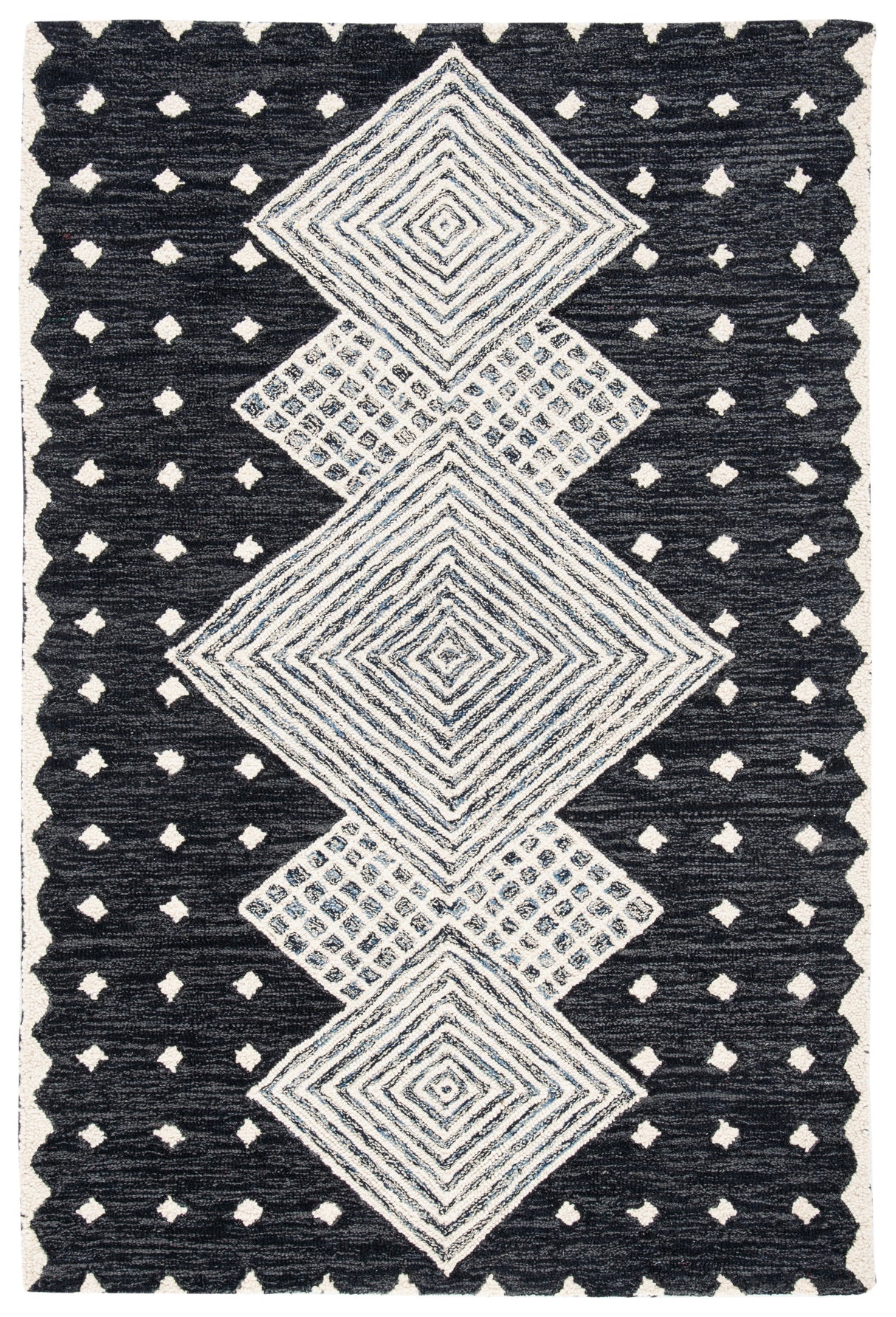 Safavieh Micro-Loop Mlp171H Charcoal/Ivory Rugs.