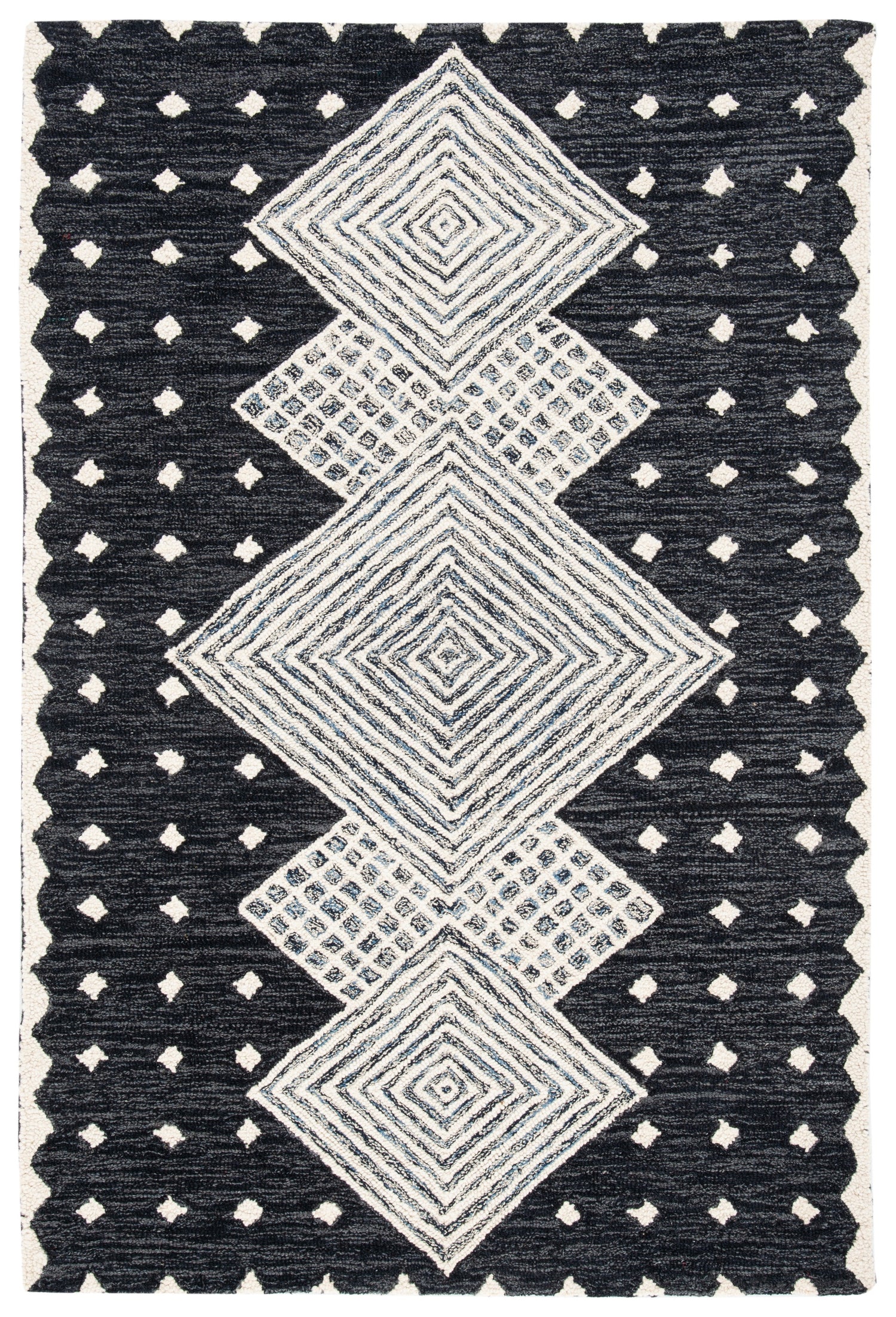 Safavieh Micro-Loop Mlp171H Charcoal/Ivory Rugs.