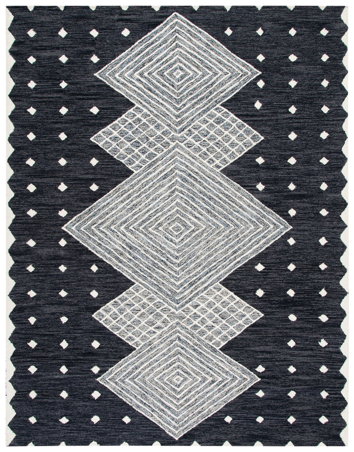 Safavieh Micro-Loop Mlp171H Charcoal/Ivory Rugs.