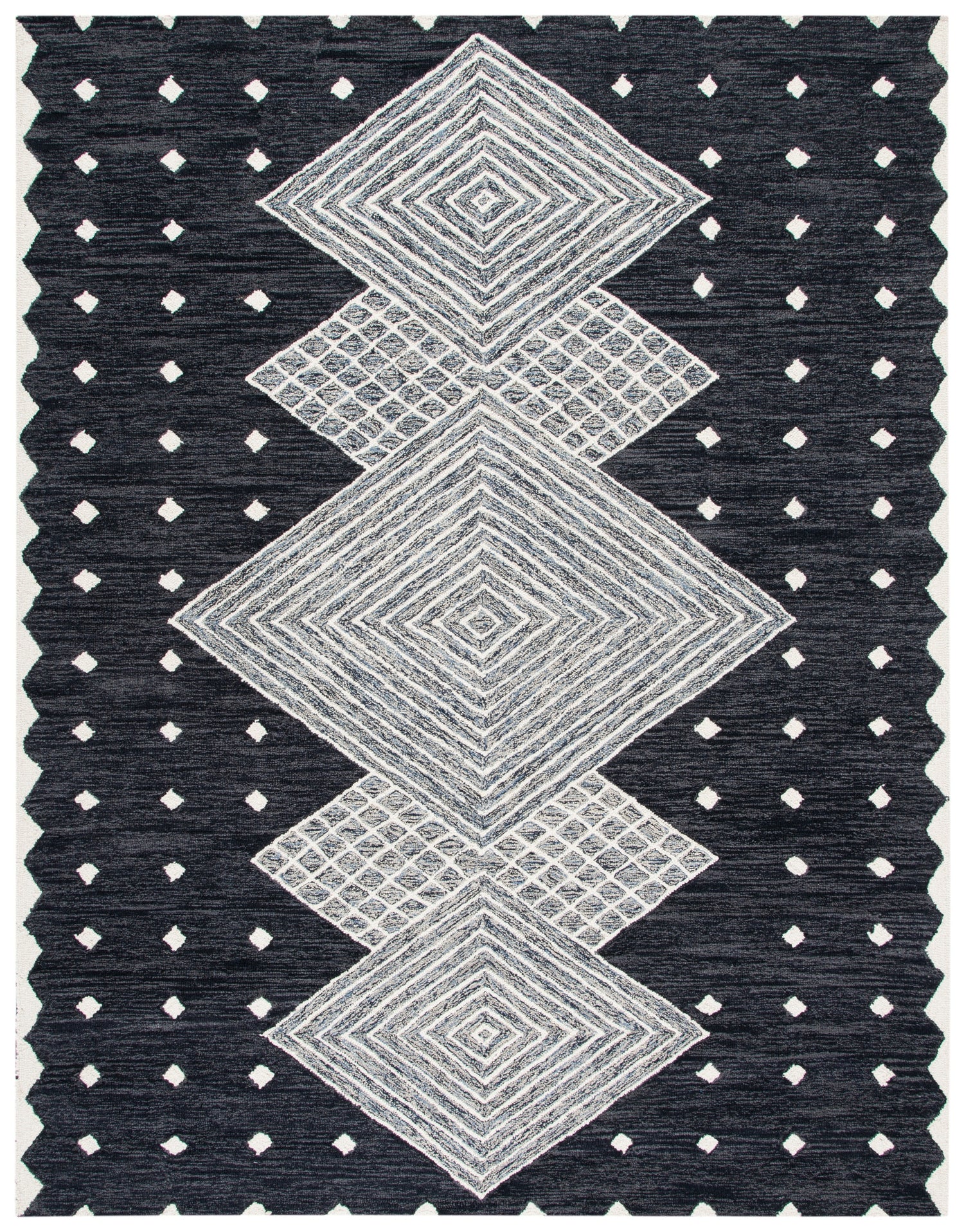 Safavieh Micro-Loop Mlp171H Charcoal/Ivory Rugs.