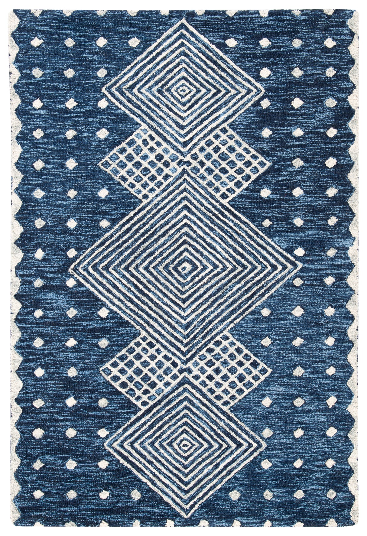 Safavieh Micro-Loop Mlp171M Blue/Ivory Rugs.