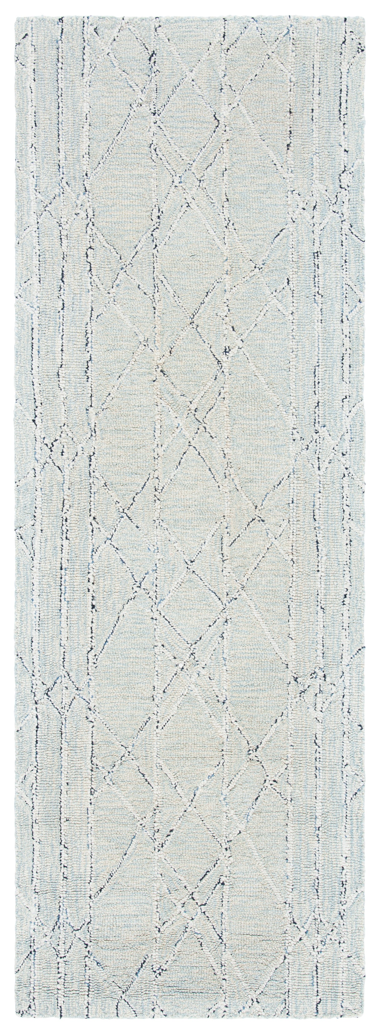 Safavieh Micro-Loop Mlp172A Ivory/Light Blue Rugs.