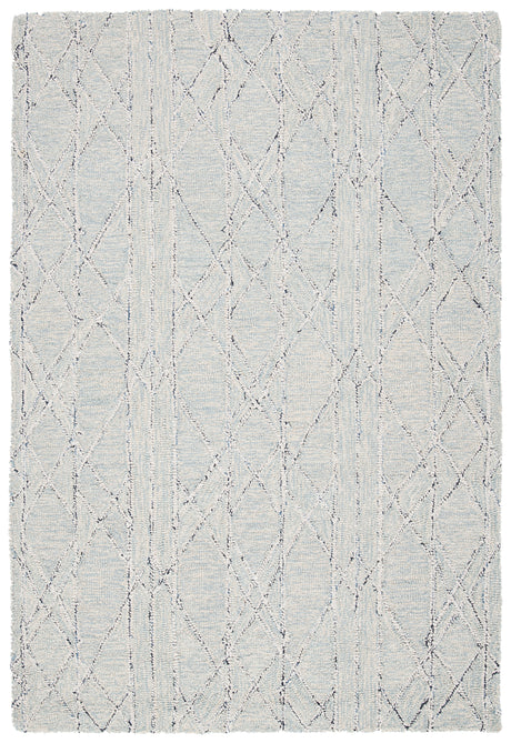 Safavieh Micro-Loop Mlp172A Ivory/Light Blue Rugs.