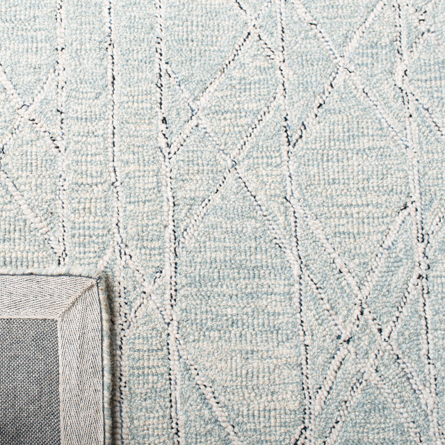 Safavieh Micro-Loop Mlp172A Ivory/Light Blue Rugs.