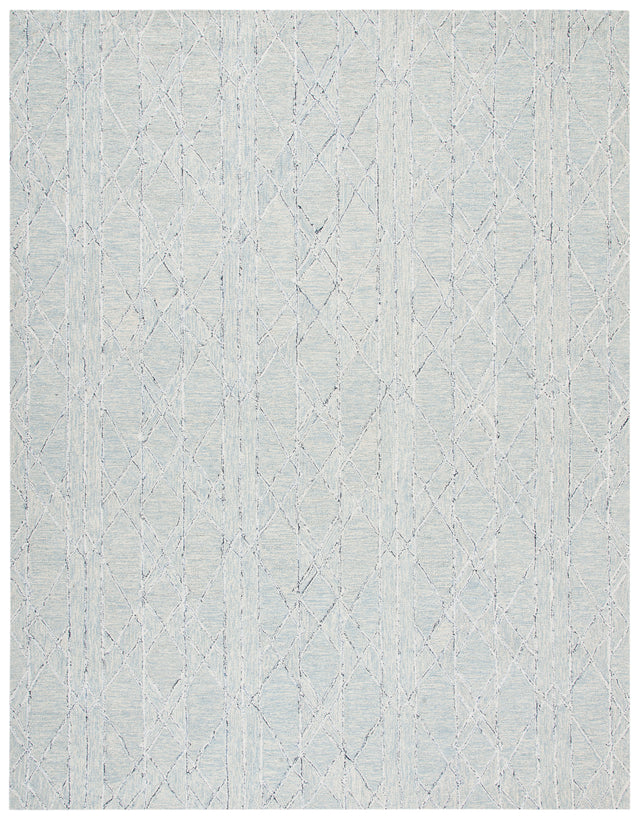 Safavieh Micro-Loop Mlp172A Ivory/Light Blue Rugs.
