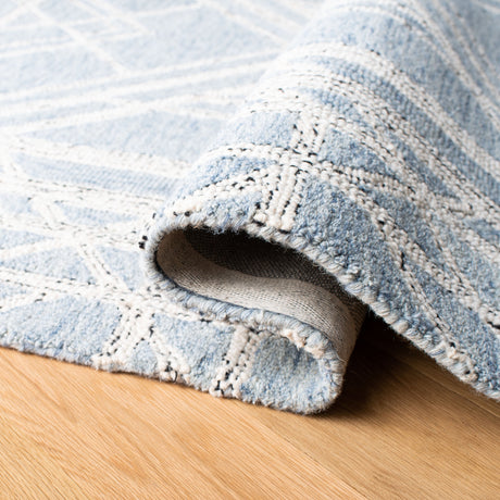 Safavieh Micro-Loop Mlp173M Light Blue/Ivory Rugs.
