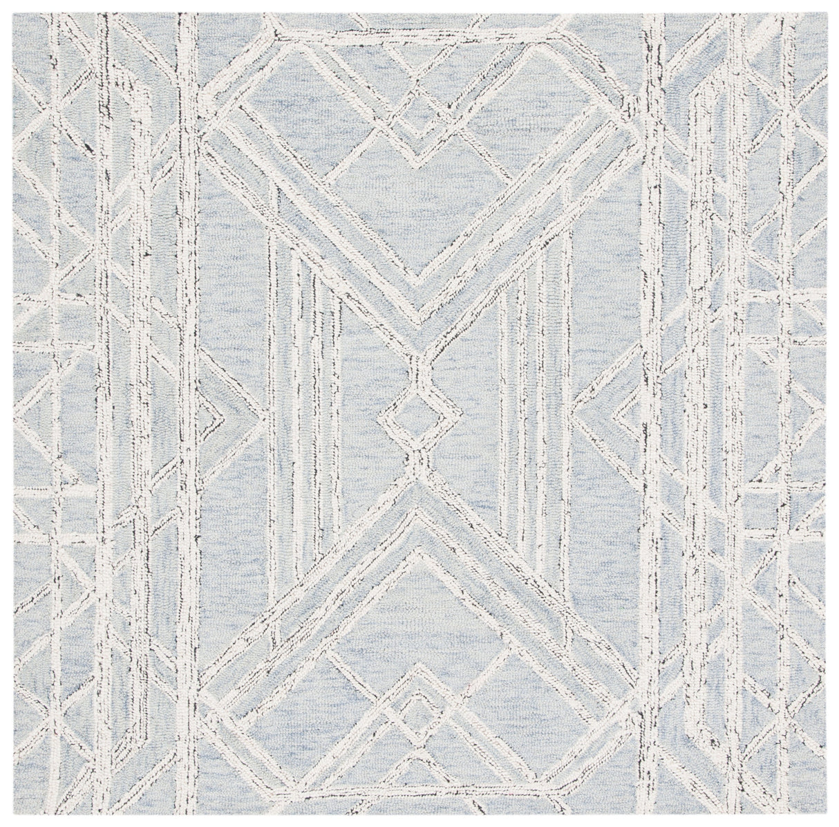 Safavieh Micro-Loop Mlp173M Light Blue/Ivory Rugs.