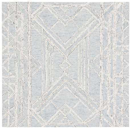 Safavieh Micro-Loop Mlp173M Light Blue/Ivory Rugs.