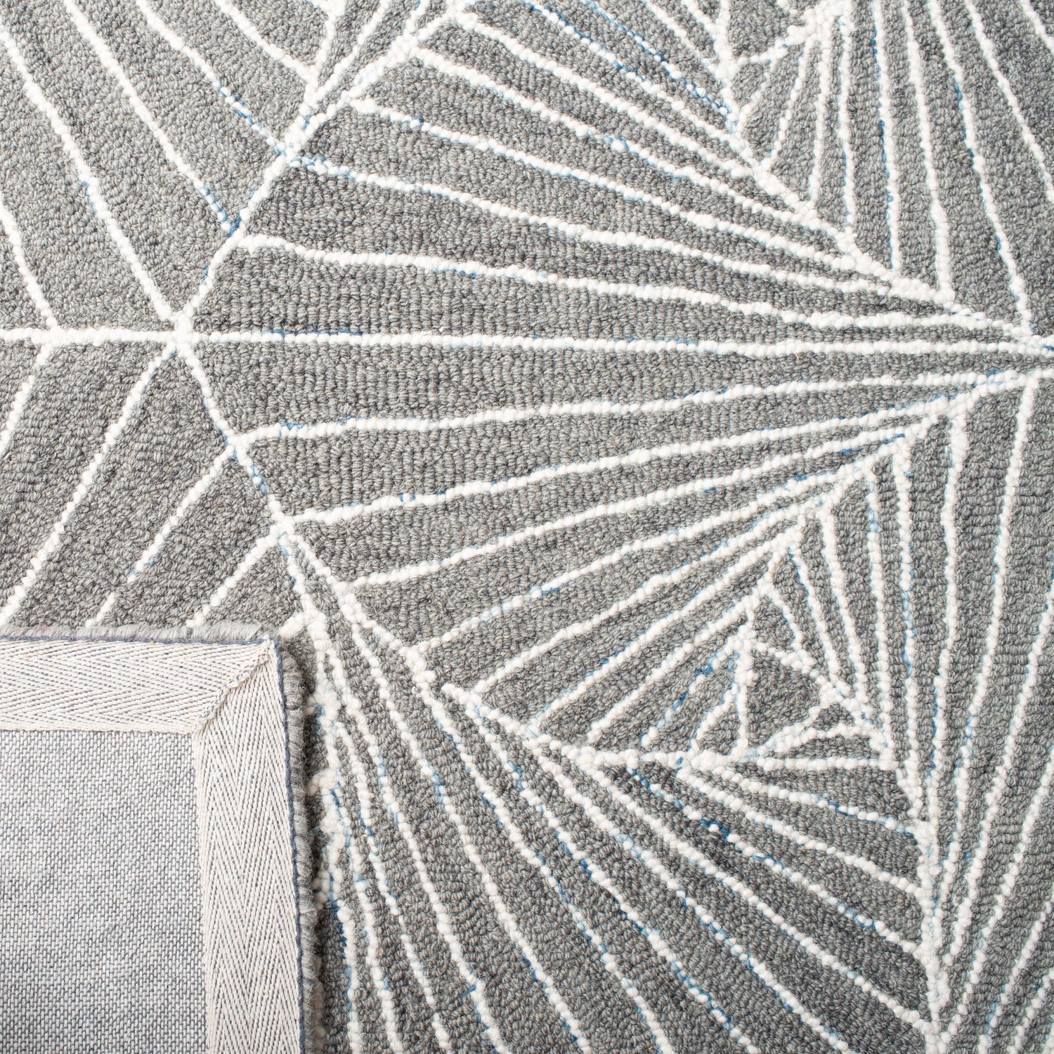 Safavieh Micro-Loop Mlp174F Grey/Ivory Rugs.
