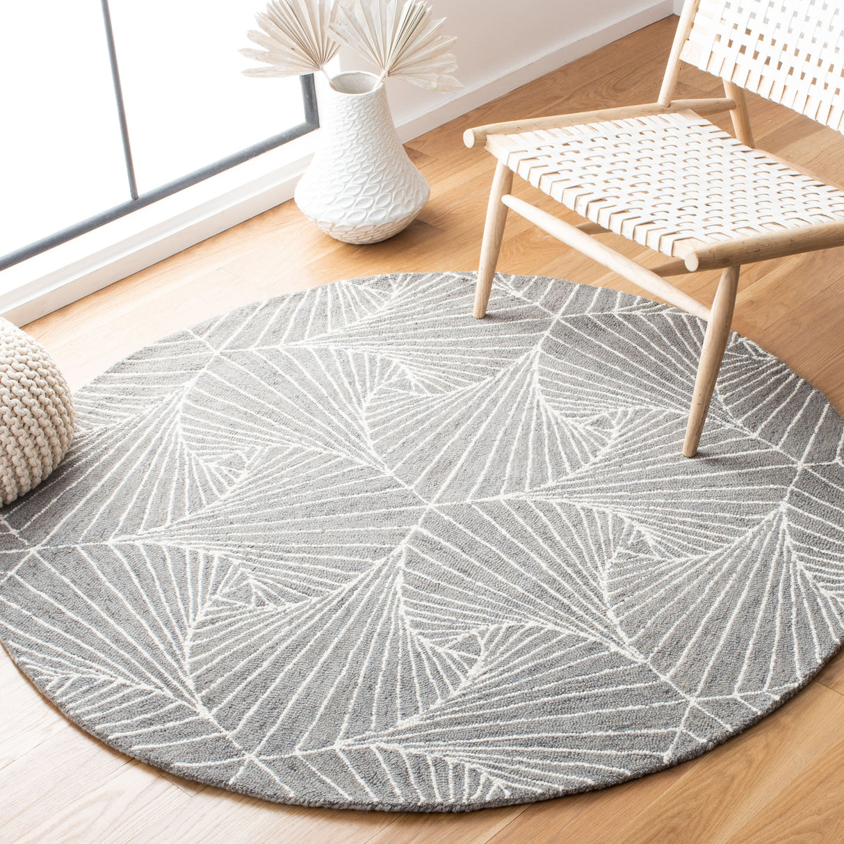 Safavieh Micro-Loop Mlp174F Grey/Ivory Rugs.