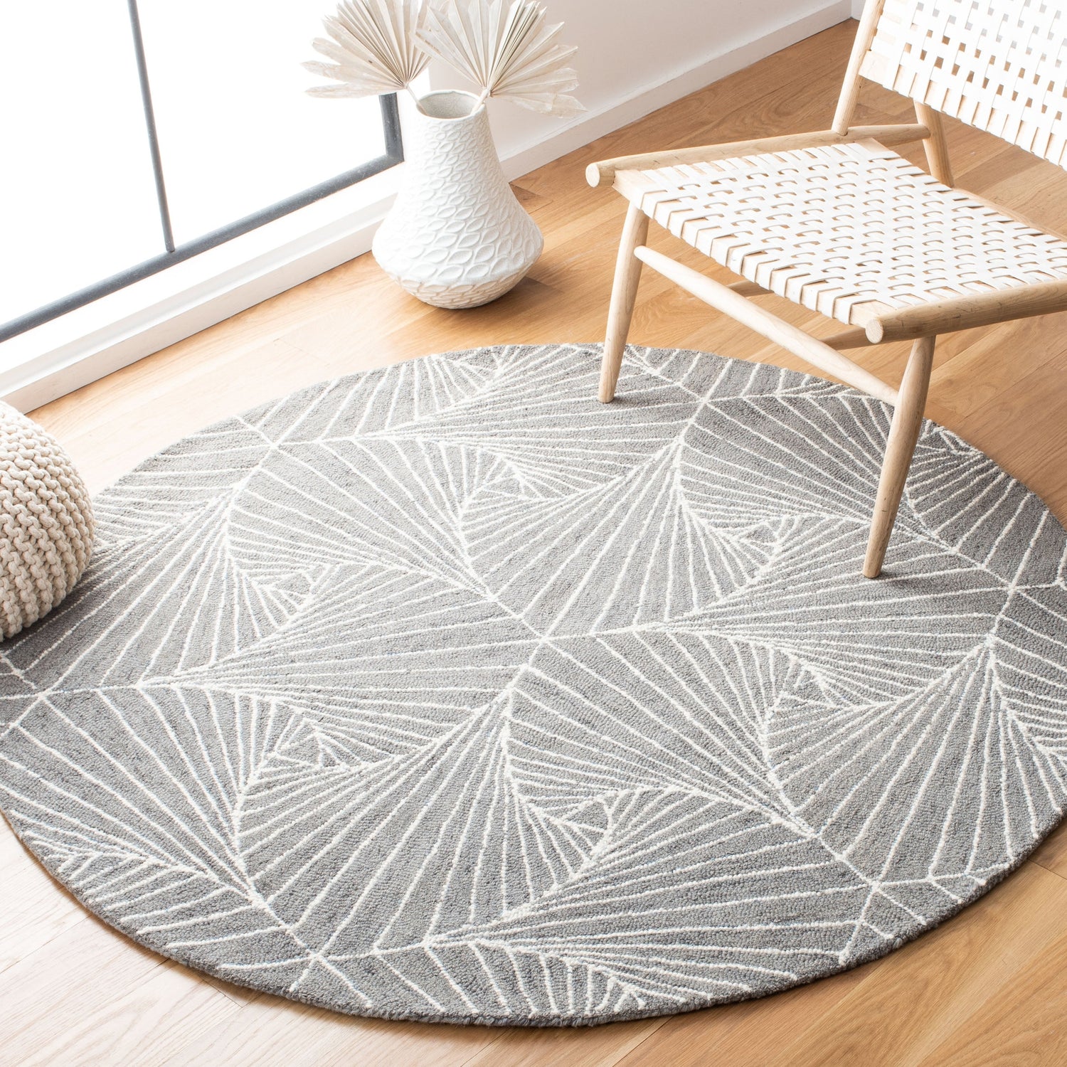 Safavieh Micro-Loop Mlp174F Grey/Ivory Rugs.