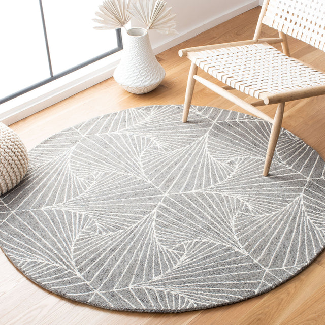Safavieh Micro-Loop Mlp174F Grey/Ivory Rugs.