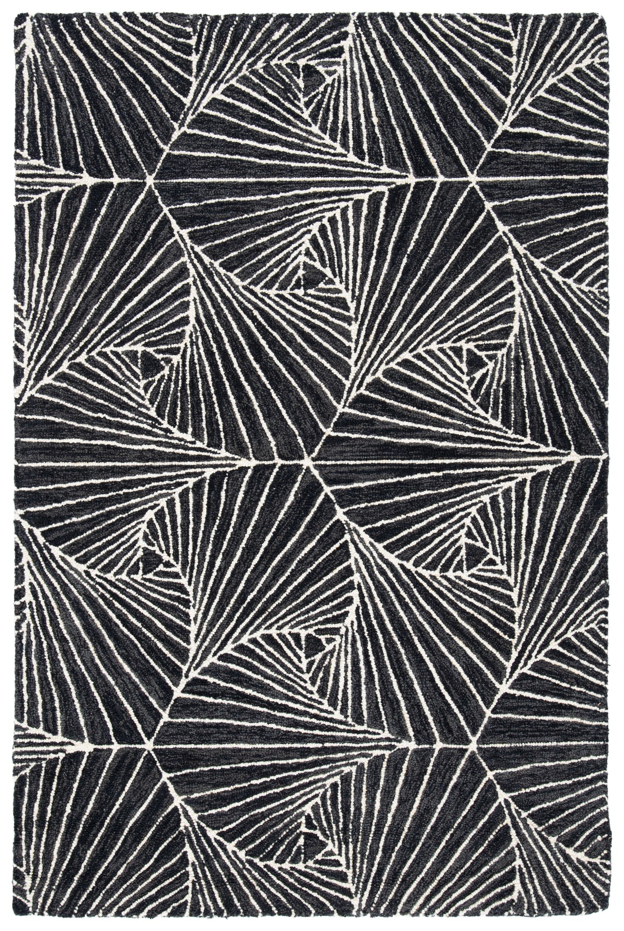 Safavieh Micro-Loop Mlp174H Charcoal/Ivory Rugs.