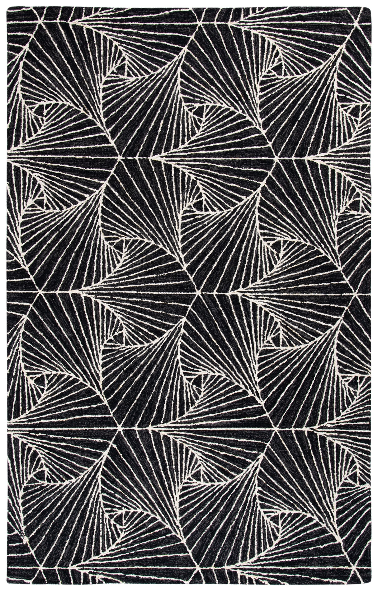 Safavieh Micro-Loop Mlp174H Charcoal/Ivory Rugs.