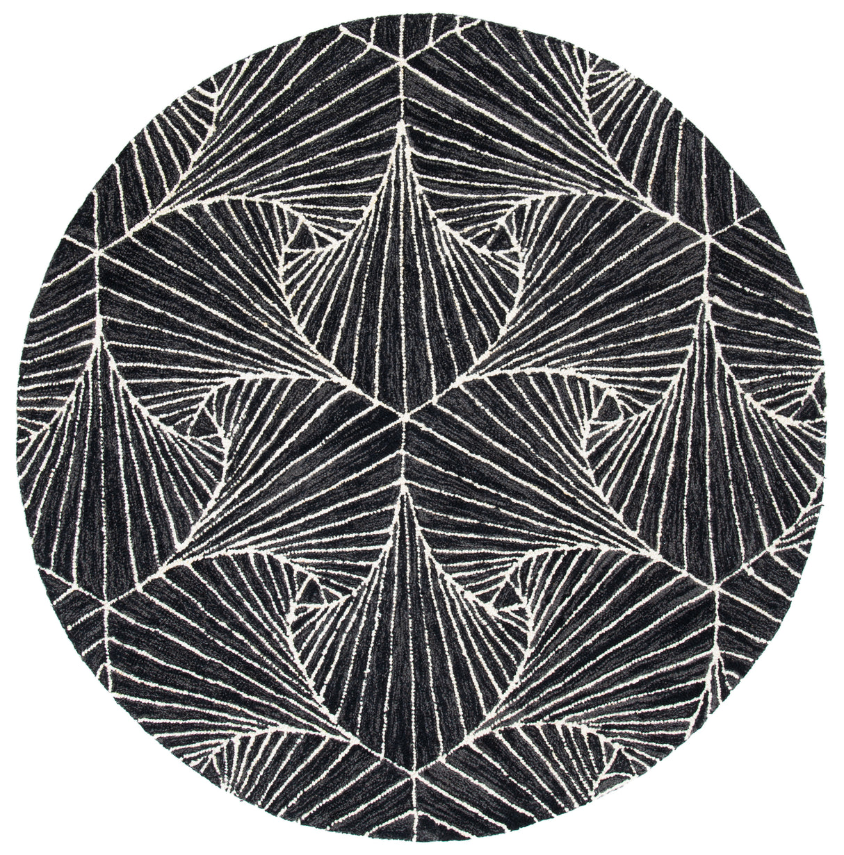 Safavieh Micro-Loop Mlp174H Charcoal/Ivory Rugs.