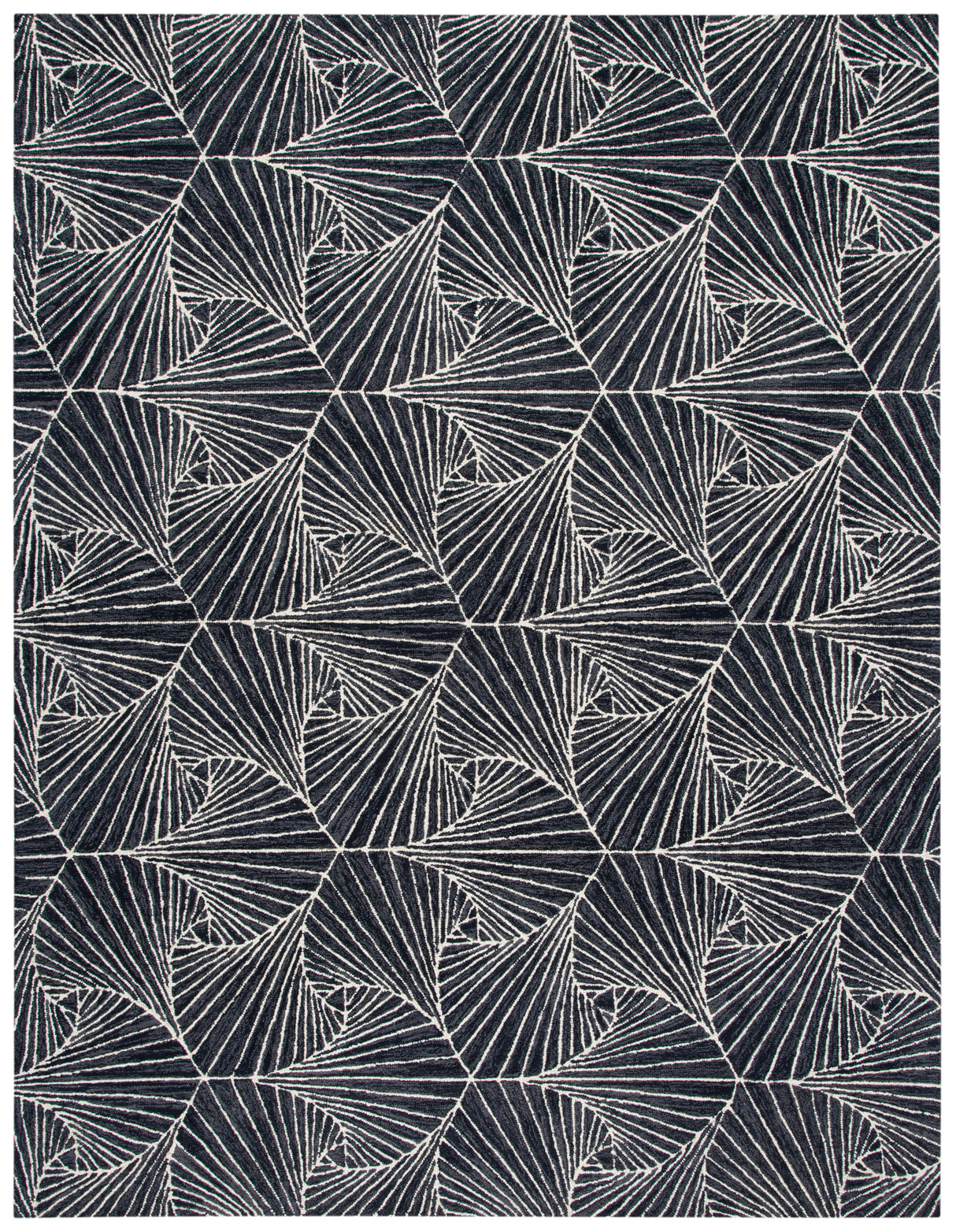 Safavieh Micro-Loop Mlp174H Charcoal/Ivory Rugs.