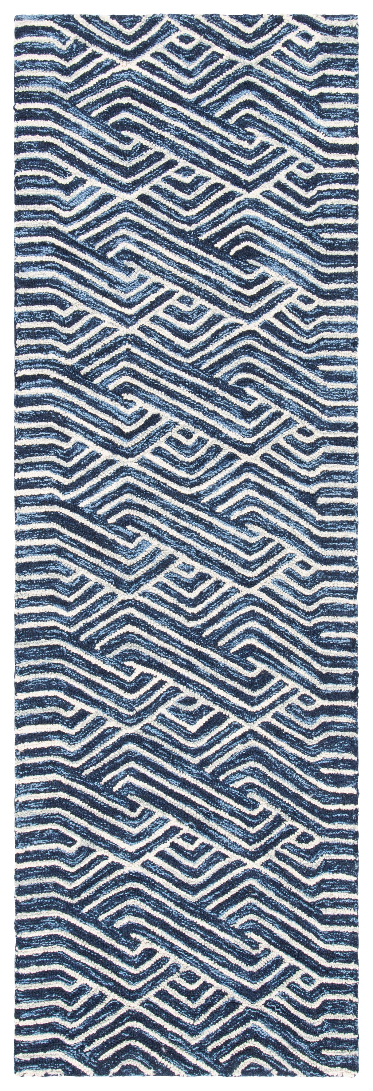 Safavieh Micro-Loop Mlp175M Dark Blue/Ivory Rugs.