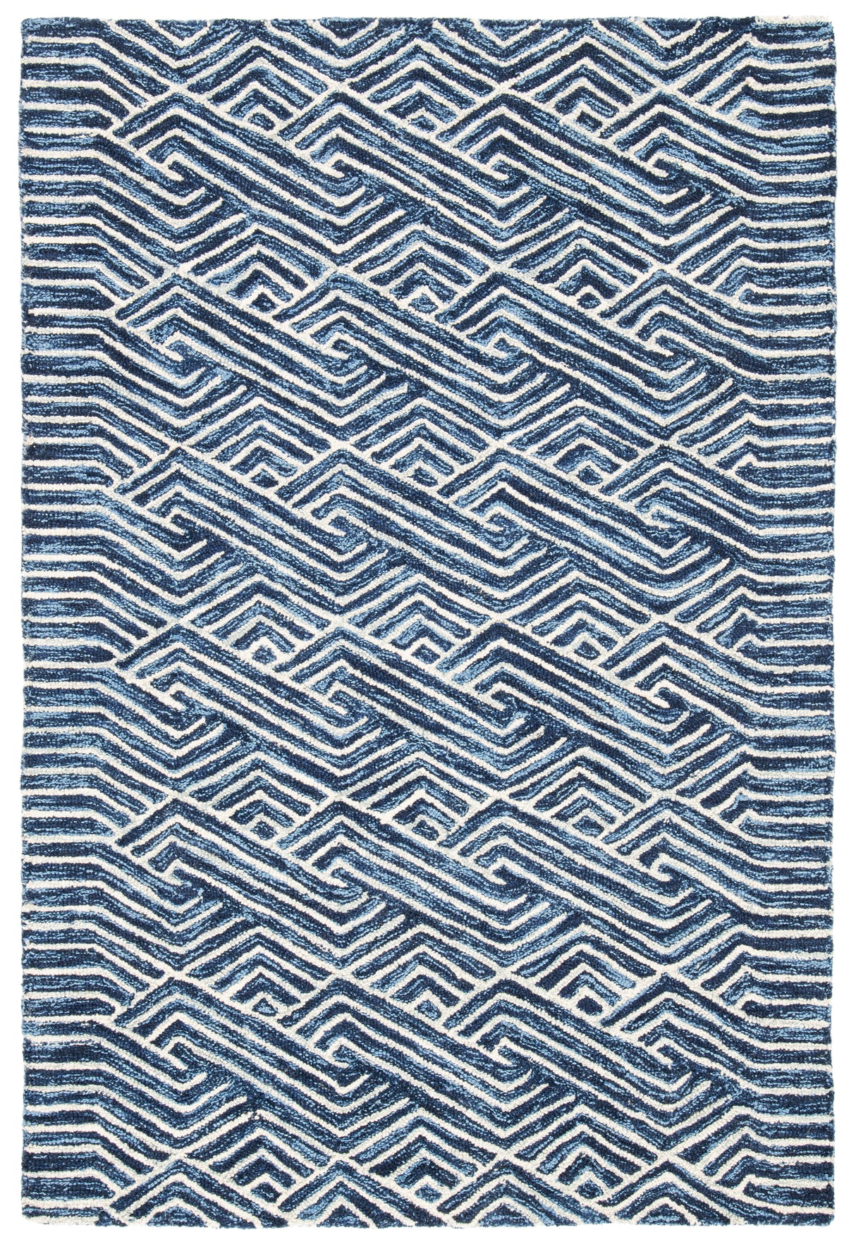 Safavieh Micro-Loop Mlp175M Dark Blue/Ivory Rugs.