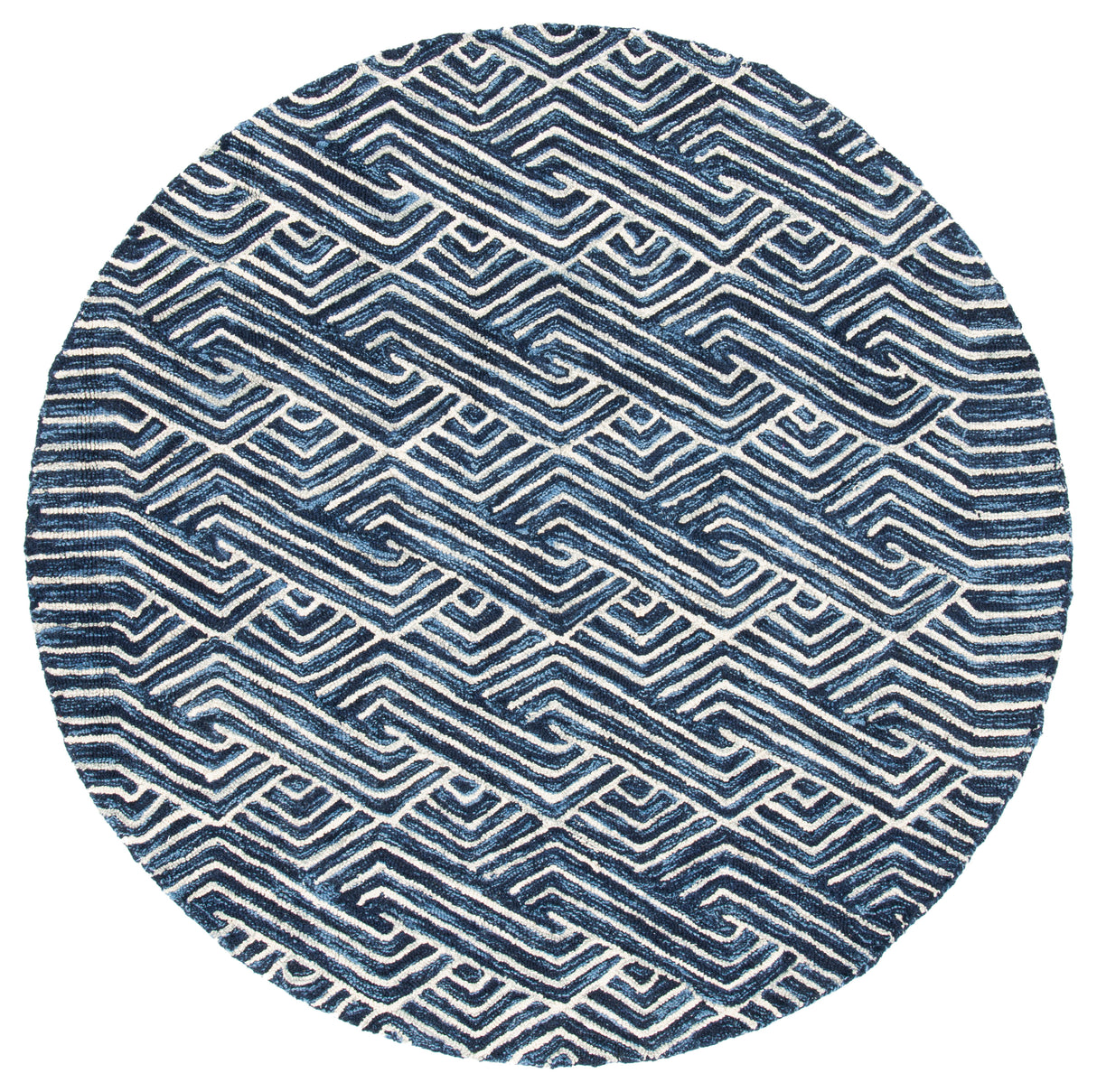 Safavieh Micro-Loop Mlp175M Dark Blue/Ivory Rugs.