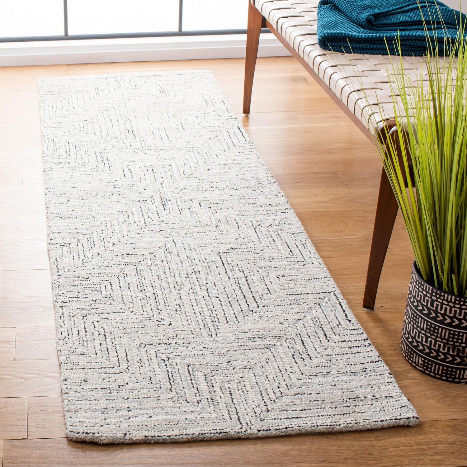 Safavieh Micro-Loop Mlp176F Light Grey/Ivory Rugs.