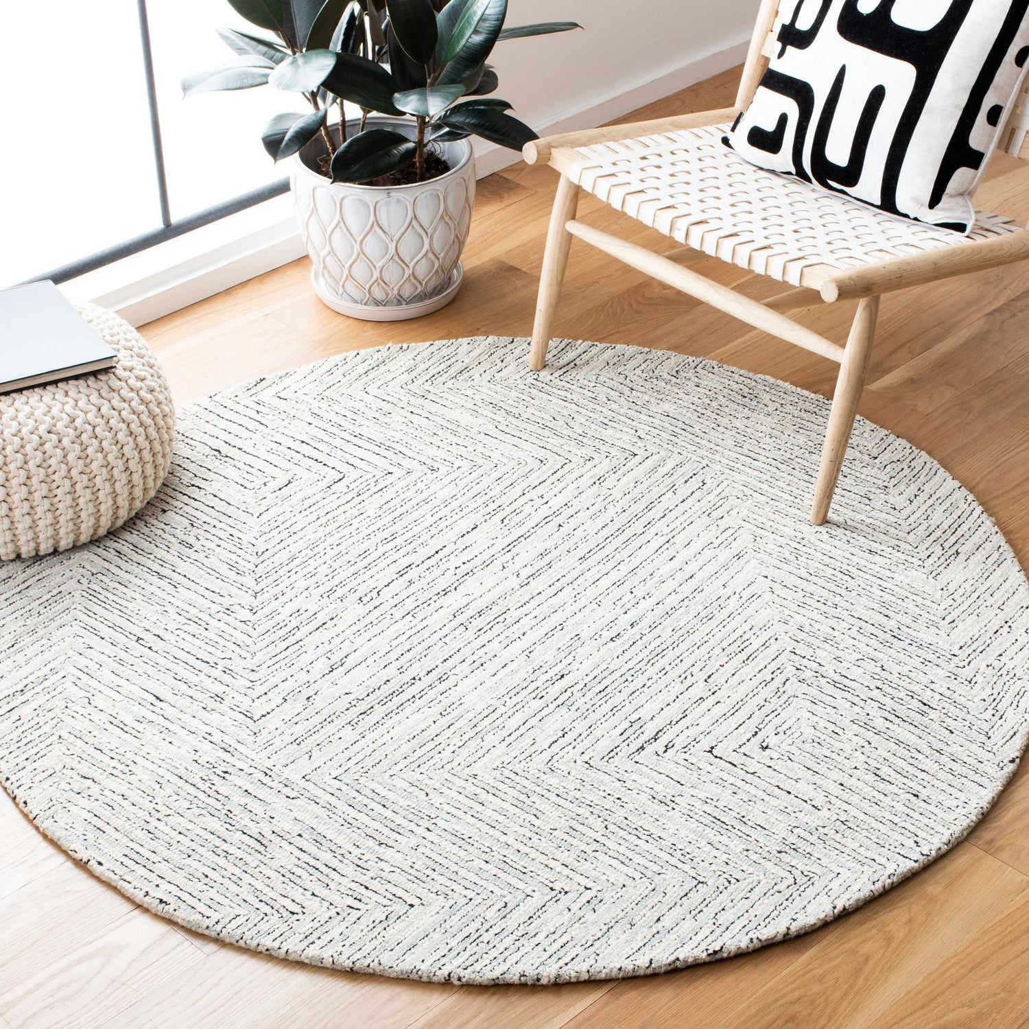 Safavieh Micro-Loop Mlp176F Light Grey/Ivory Rugs.