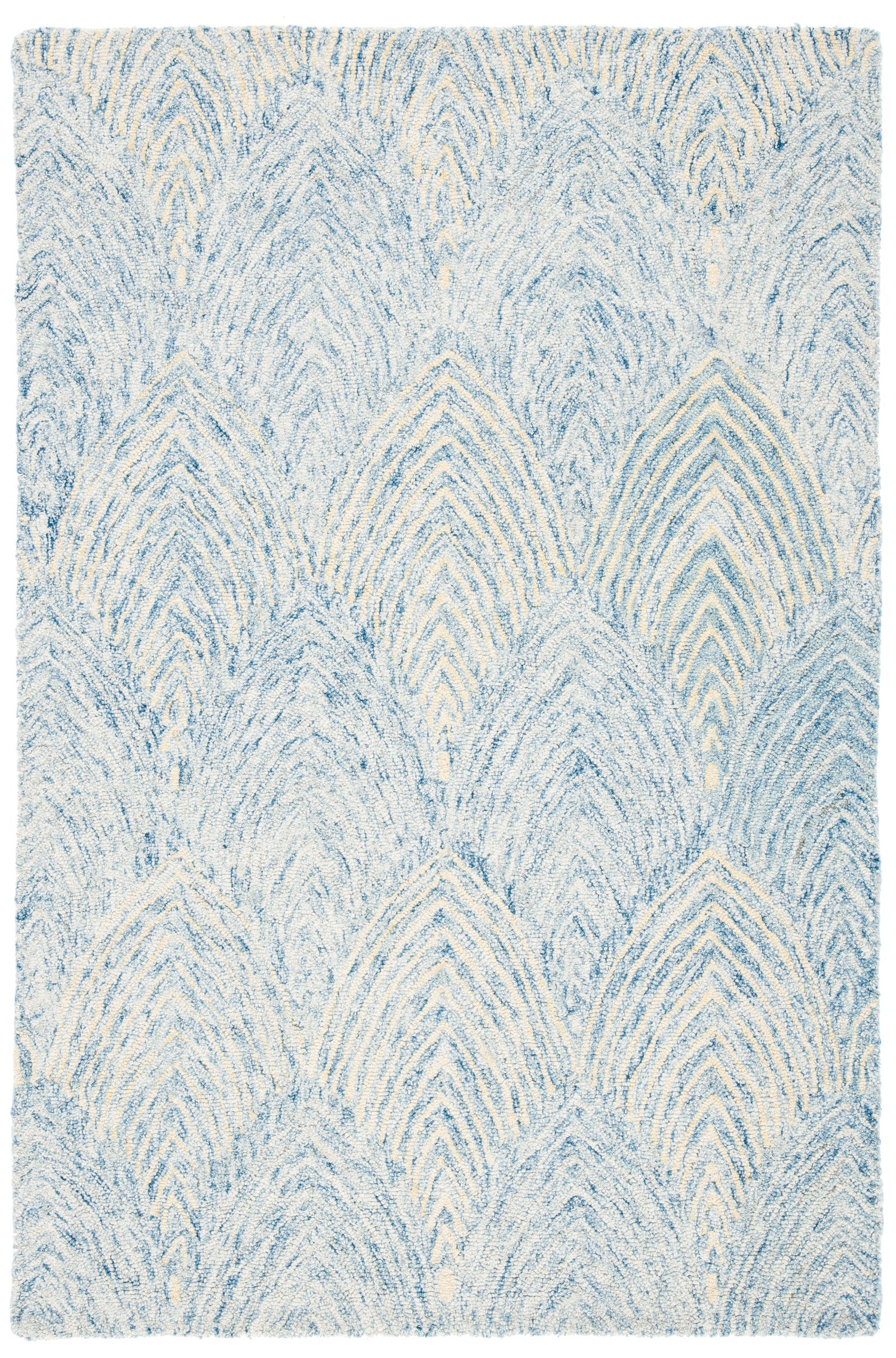 Safavieh Micro-Loop Mlp177M Light Blue/Ivory Rugs.