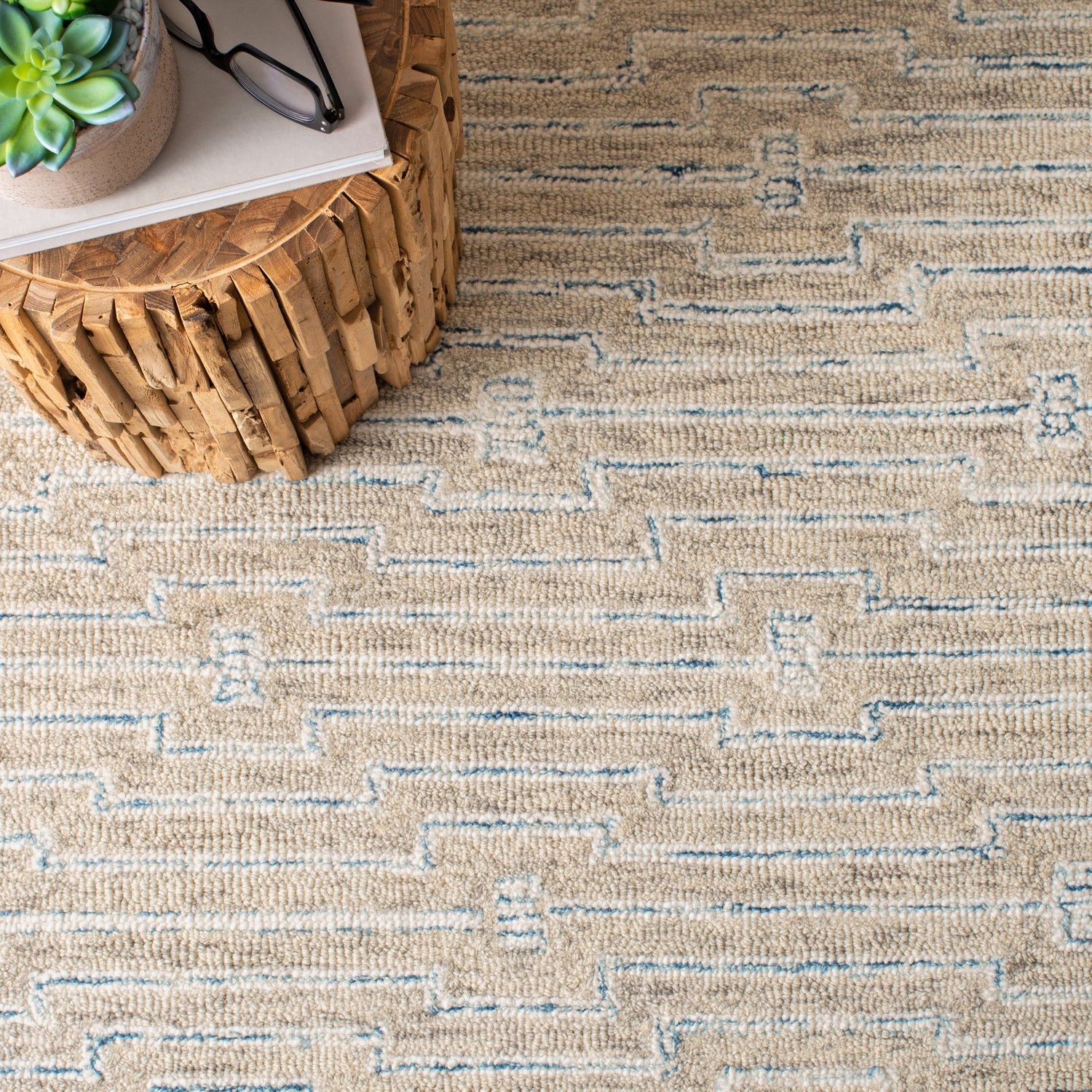 Safavieh Micro-Loop Mlp178F Light Grey/Ivory Rugs.