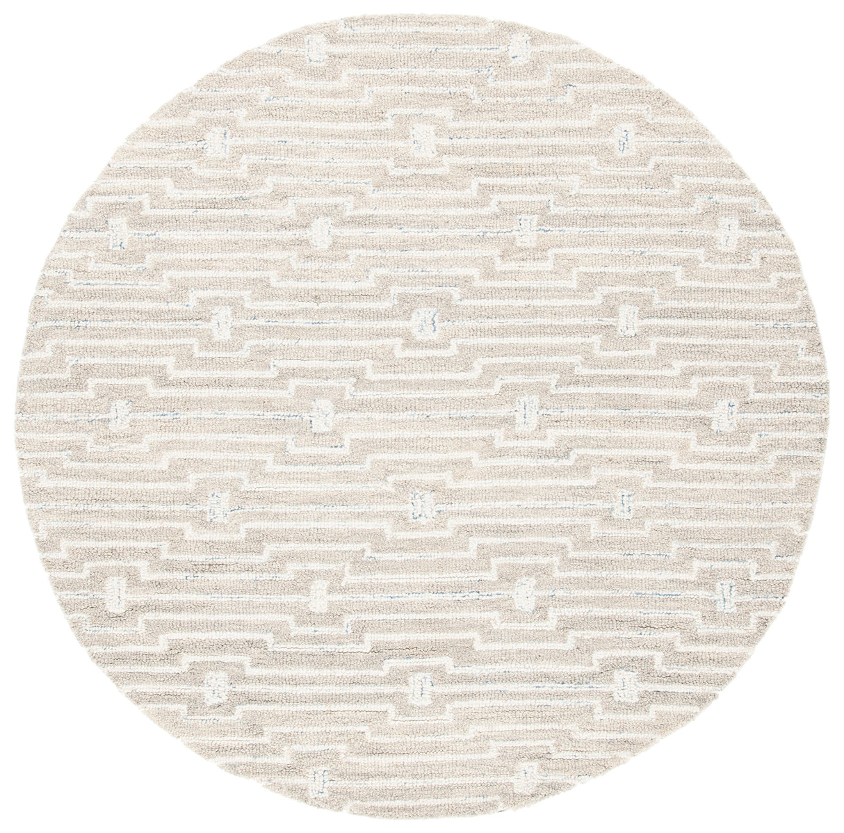 Safavieh Micro-Loop Mlp178F Light Grey/Ivory Rugs.