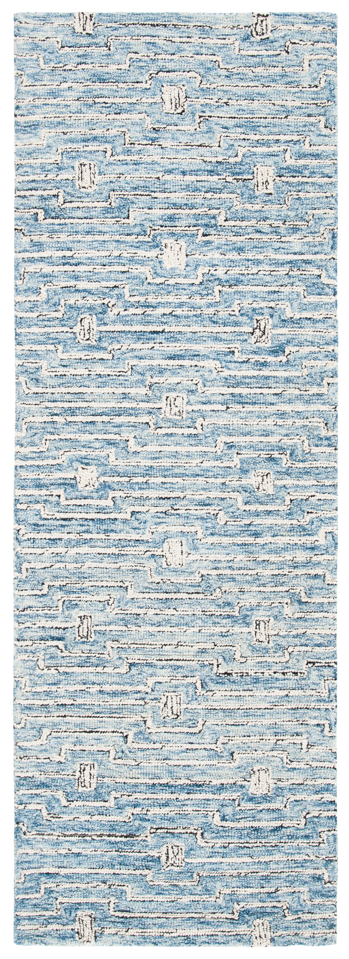 Safavieh Micro-Loop Mlp178M Light Blue/Ivory Rugs.